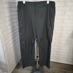 Columbia Men's Size 42/32 Grey/Green Zip Off UVA & UVB Protection Pants